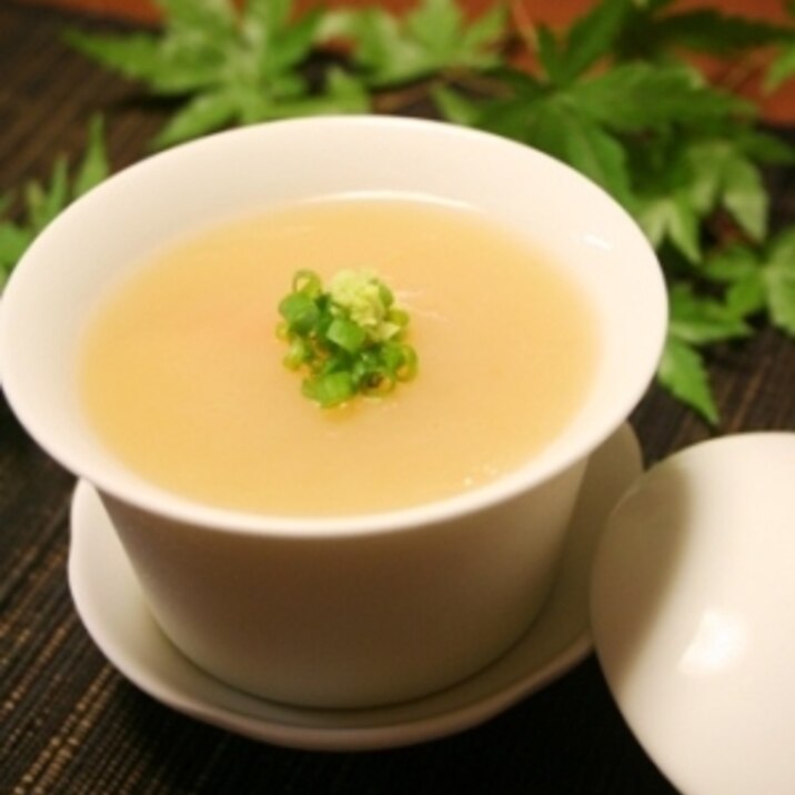 わさび餡かけ、冷たい茶わん蒸し